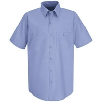 Red Kap - Short Sleeve Work Shirt - Long Sizes - SP24L, Light Blue, LT