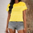 thumbnail image 1 of Short Sleeve for Women Crew Neck Trendy Summer Tops Travel Business Casual Spring Outfits Basic Tees For Women, 1 of 6