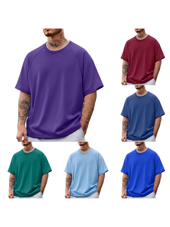 Short Sleeved Basketball Sports Split T Shirt Appearance Suit Men's Warm Up Shooting Sweat Wicking Quick Drying College Student Men's Tall Shirts 2XL