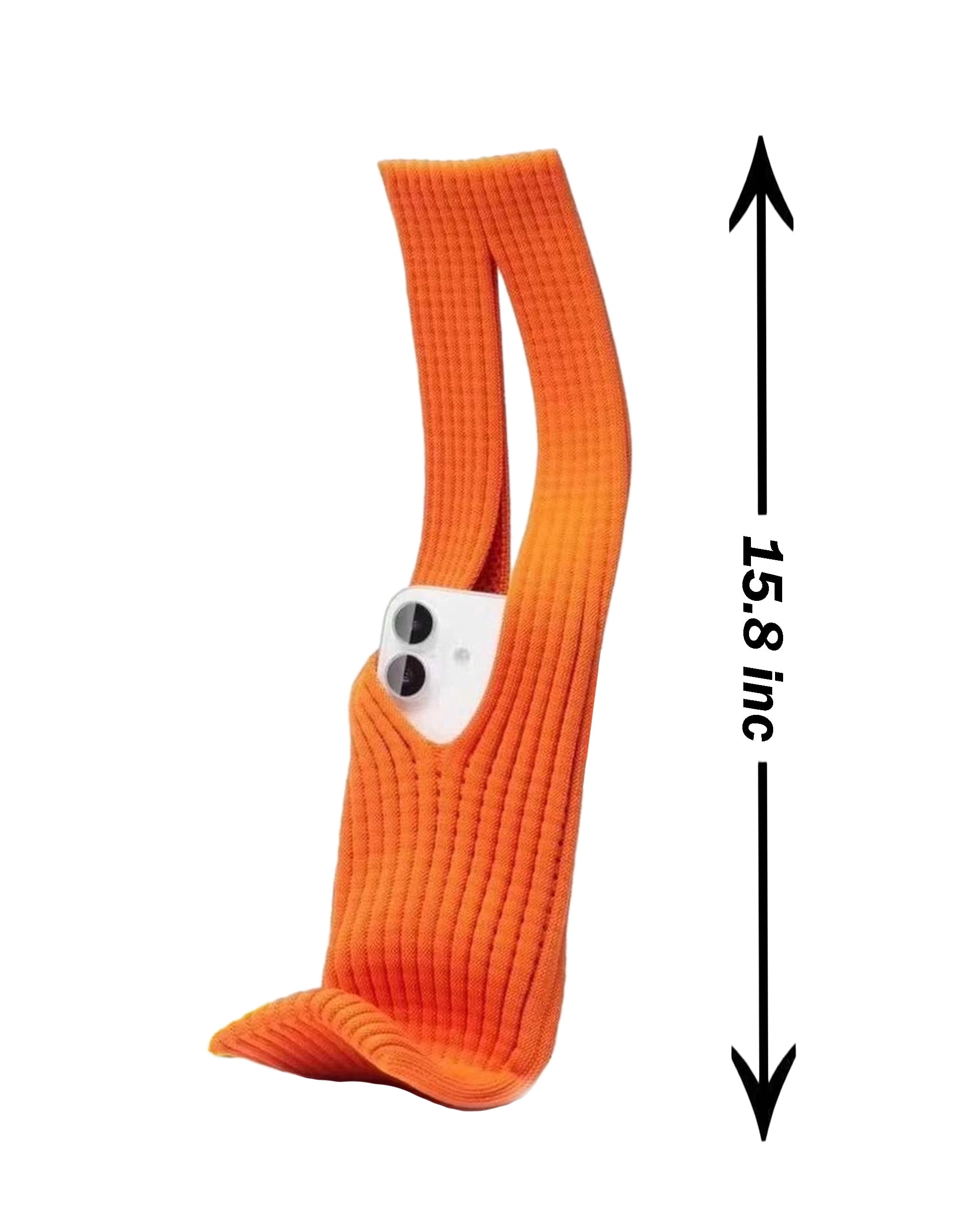 Short Slim Fit Stretch Phone Sleeve - Orange