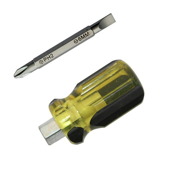 Short Slotted Screw Driver Double Head Screwdriver PH2 Interchangeable Electric Tools For Electrician