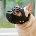 thumbnail image 1 of Short Snout Dog Muzzle for French Bulldog, Pug & Bulldog - Soft Breathable Mesh, Prevents Biting, Chewing & Licking, Adjustable Comfortable Fit for Small & Medium Brachycephalic Dogs, 1 of 7