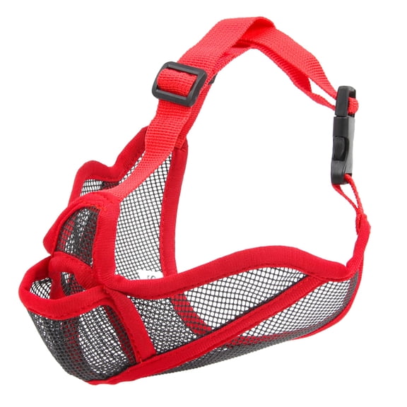 Short Snout Dog Muzzle for French Bulldog, Pug, English Bulldog - Open Eye Design for Better Vision & Comfort, Soft Mesh Adjustable Anti Biting Eating, Full Pant Allows Drinking & Feeding