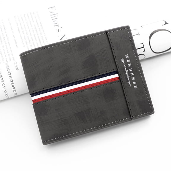 Short Soft Pu Leather,high End and Fashionable Wind Frosted Multiple Card Slots Men's Wallet /4.7 * 3.7 in