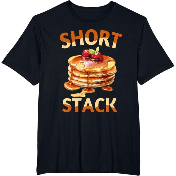 Short Stack Pancake Waffle Breakfast National Pancake Day T-Shirt