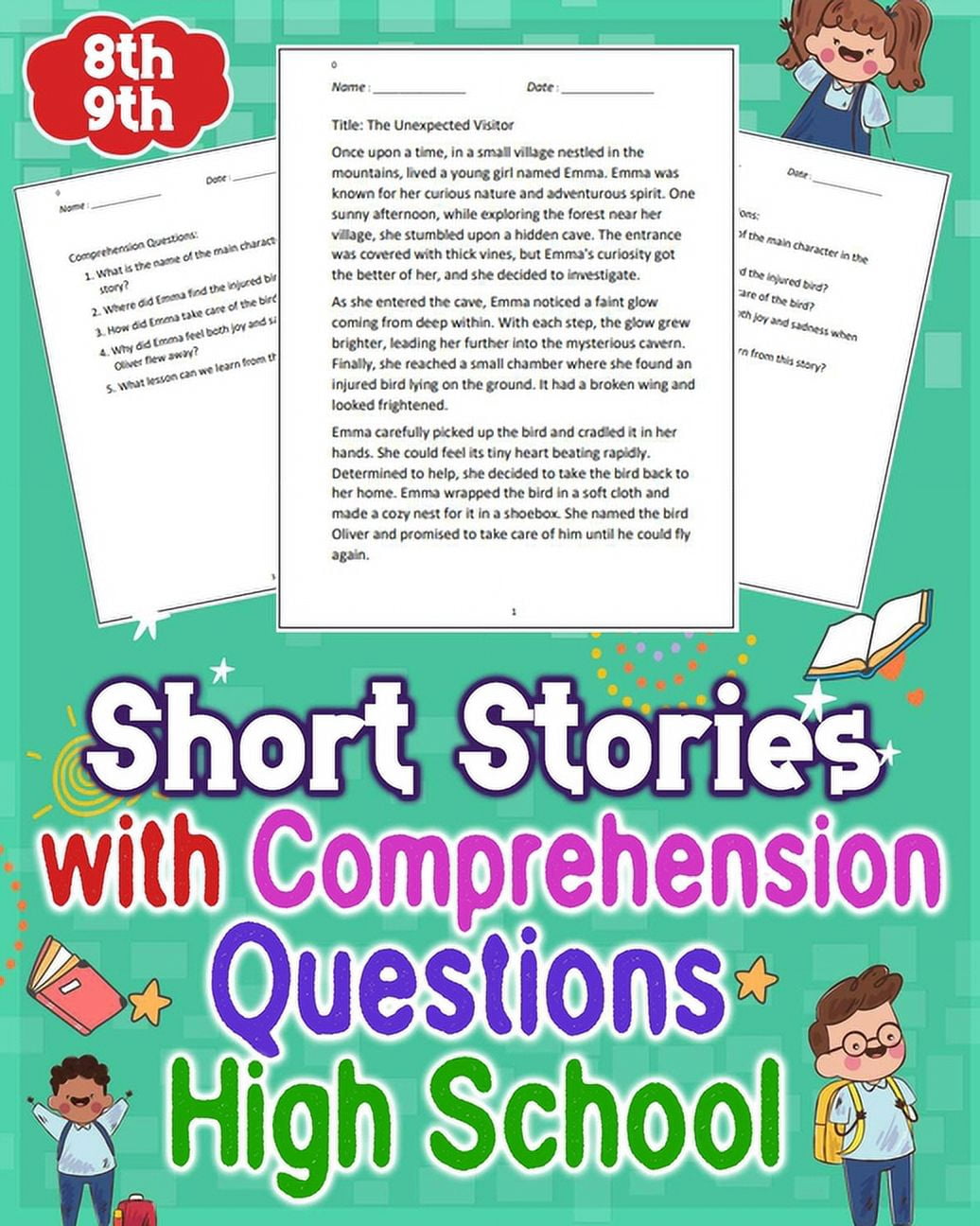 Short Stories with Comprehension Questions High School 8th - 9th ...