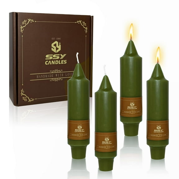 Short Taper Candle Candle Sticks, 5 Inch Mini Pillar Candles Small Taper Candles, 4PCS Handmade Unscenteds Candlesticks for Chimes, Rituals, Spell, Wedding, Religious, Home Decor