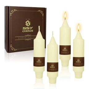 Short Taper Candle Candle Sticks, 5 Inch Mini Pillar Candles Small Taper Candles, 4PCS Handmade Unscenteds Candlesticks for Chimes, Rituals, Spell, Wedding, Religious, Home Decor