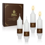 Short Taper Candle Candle Sticks, 5 Inch Mini Pillar Candles Small Taper Candles, 4PCS Handmade Unscenteds Candlesticks for Chimes, Rituals, Spell, Wedding, Religious, Home Decor