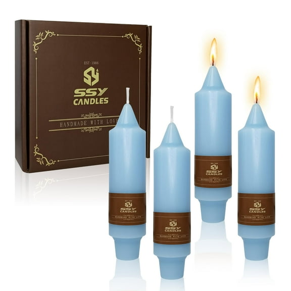 Short Taper Candle Candle Sticks, 5 Inch Mini Pillar Candles Small Taper Candles, 4PCS Handmade Unscenteds Candlesticks for Chimes, Rituals, Spell, Wedding, Religious, Home Decor