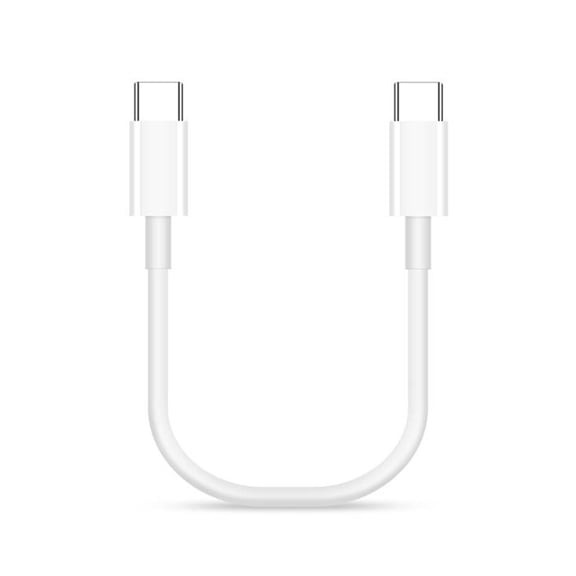 Short Type C Charging Cable Fast Charge 60W USB C to USB C Data Line 480Mbps for Tablets, Laptops