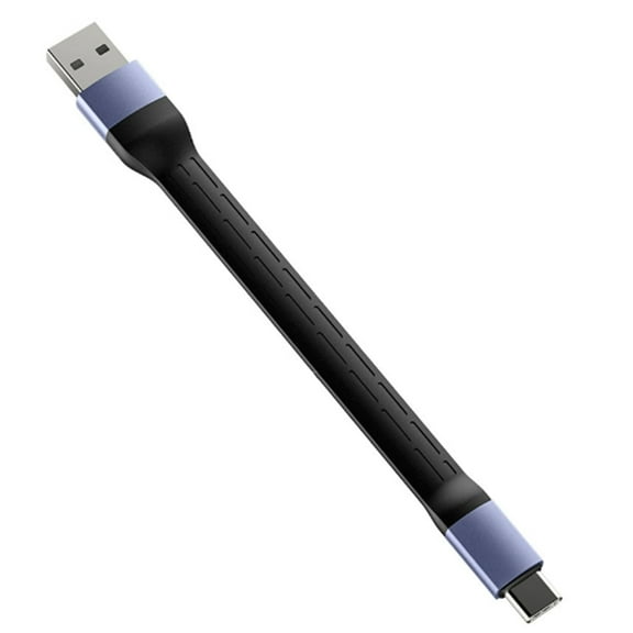 Short USB A To Type C Cable 15cm USB 3.2 40Gbps Fast Charging 240W Flexible TPE