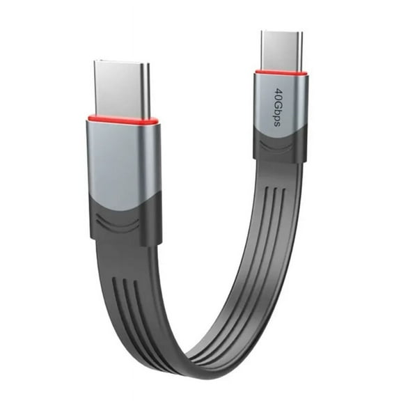 Short USB C Cable 60W PD Fast Charging Cable USB 3.1 Type C 40Gbps Short USB C to USB C Cable for 3 Device