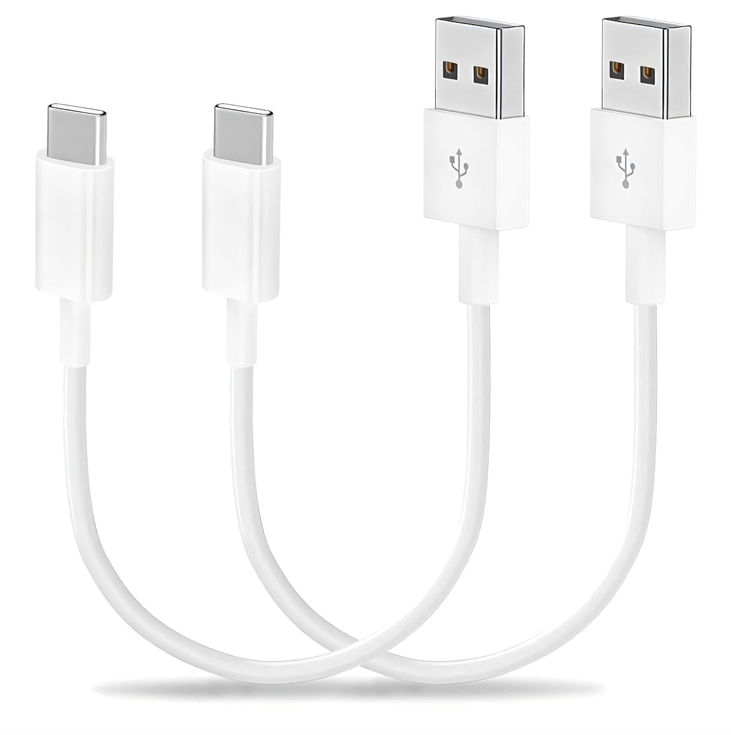 Short USB to USB C CarPlay Cable 1.15ft USB A to USB C Car Charger