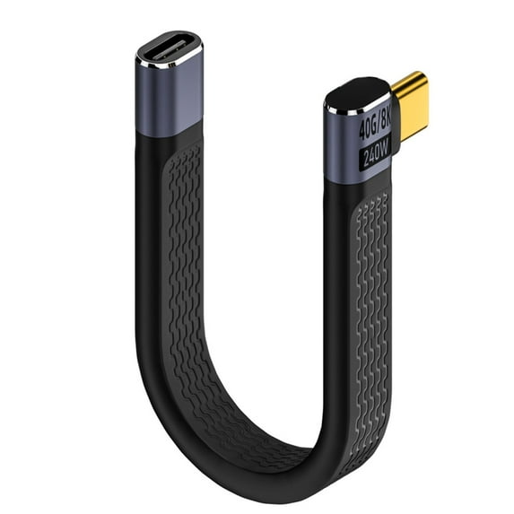 Short USB C Charging Cable with 240W Power Delivery 40Gbps Data Transfer Flexible Design