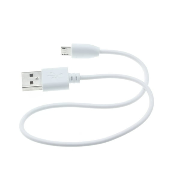 Short USB Cable for Arlo Pro / Pro 2 Security Cameras - 1ft MicroUSB Charger Cord Power Wire Fast Charge Sync White Compatible With Arlo Pro and Pro 2 Models