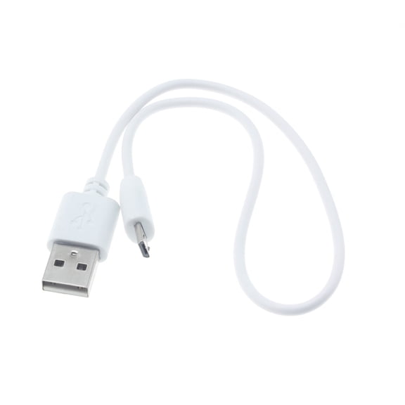 Short USB Cable Compatible With Amazon Kindle Oasis (2019 release) - 1ft MicroUSB Charger Cord Power Wire Fast Charge Sync White