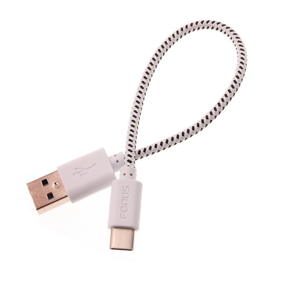 Short USB Cable for TCL NxtPaper 11/Tab 11 - Type-C Charger Cord Power Wire USB-C Braided Fast Charge