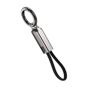Short USB Type C to Type C Cable 16CM PD65W Fast Charging Alloy Keychain Attachment Phone Lanyard Data Cable