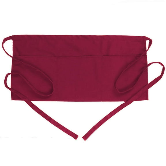 Short Waist Apron With Pockets For Wine Waitress Waiter Server Restaurant Use