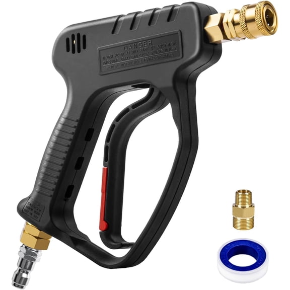 Short Washer , 5000PSI Washer for Wash, 10.5GPM with 3/8'' Quick Connect, High Washer Handle with M22-14mm for Extension Wand/Hose