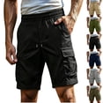 thumbnail image 1 of Short With Pockets Men Men's Workwear Pants Functional Hunting Gear Outdoor Commuting Casual Pants Black Xl, 1 of 8
