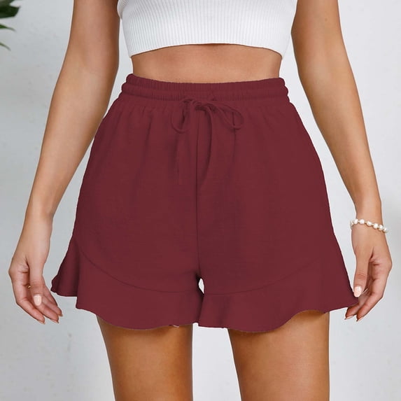Short for Women High Elastic Waisted Shorts Comfy Loose Shorts for Women Lounge Shorts Summer Shorts Vacation