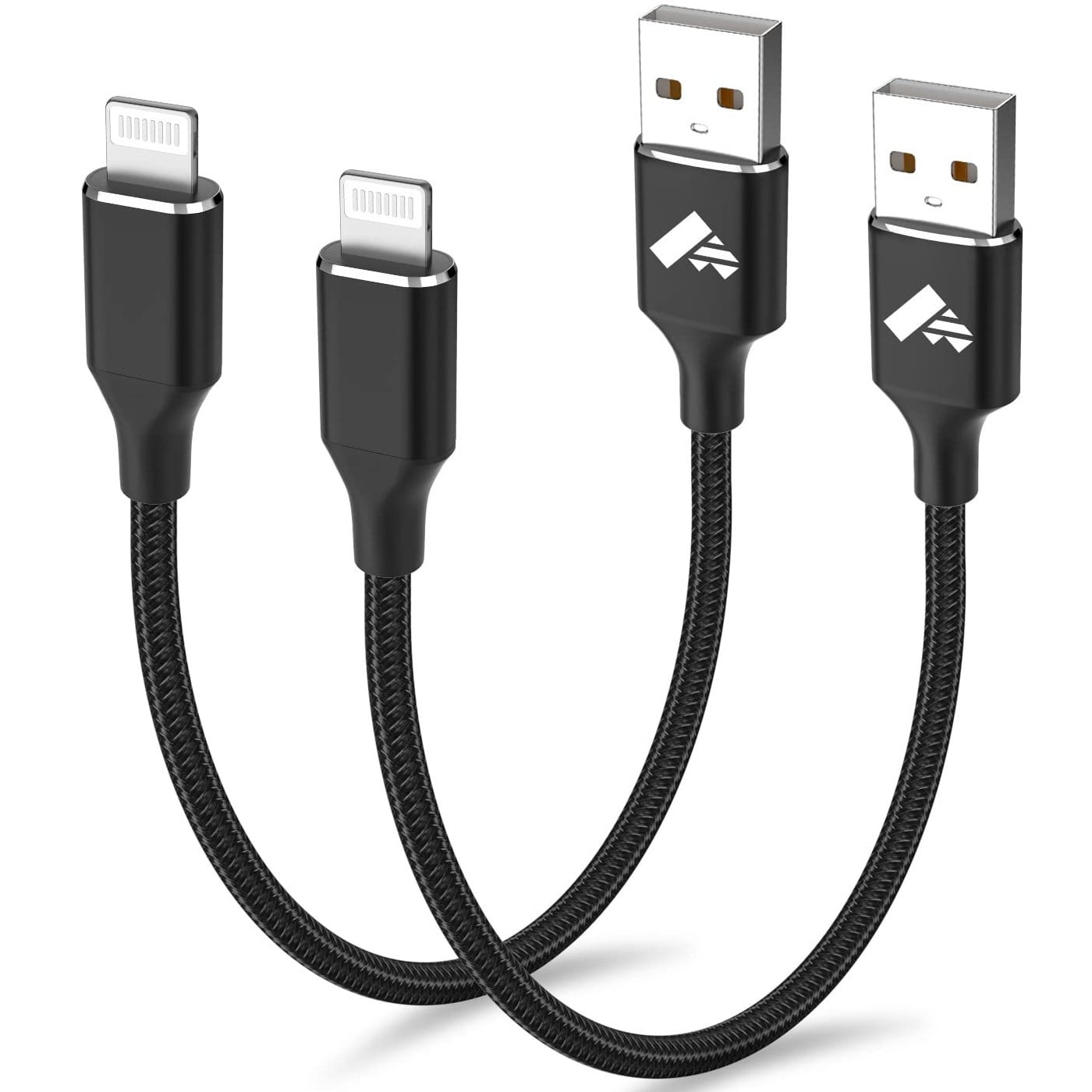 Short i Phone Charging Cord 2 Pack i Phone Charger Cable, Aioneus 1 ft