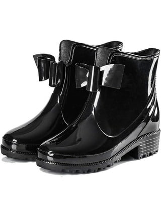 Short rain boots with bows online