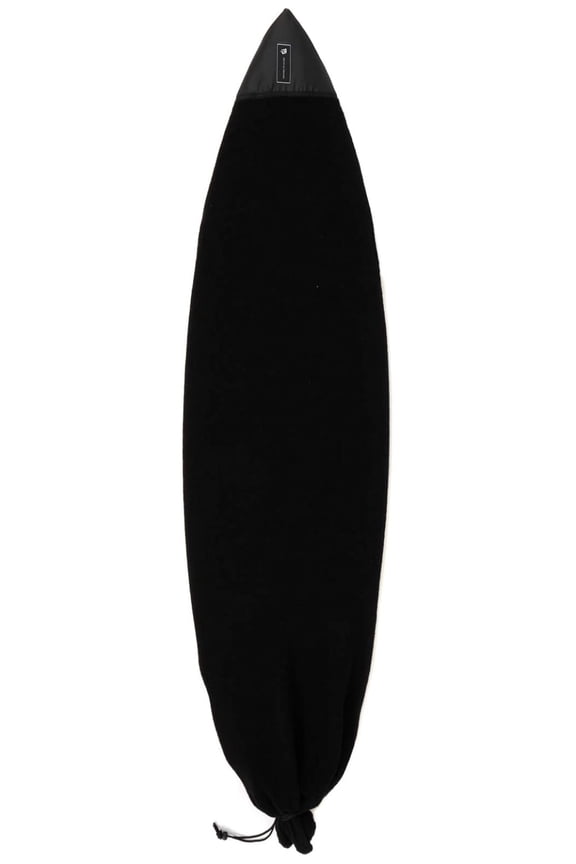 Shortboard Icon Sox, Heavyweight Super Soft Stretch Knit, Padded Nose Panel Protection, Lock Drawstring Closure Black 6'7"