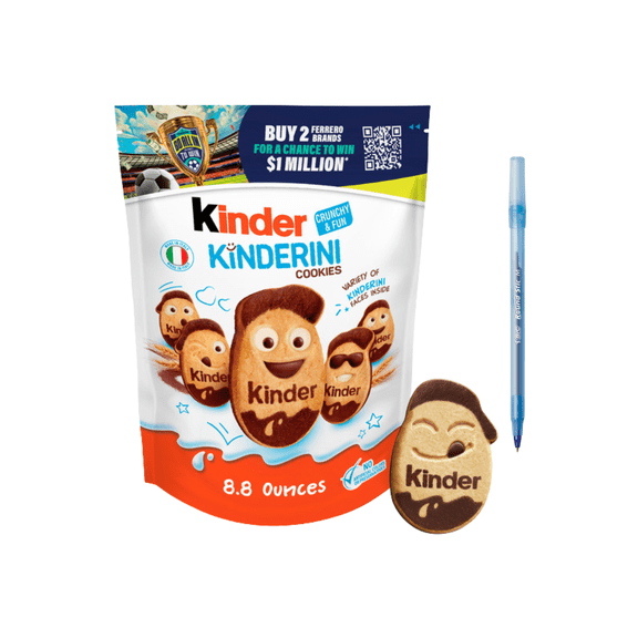 Shortbread Cookies, Crunchy Biscuits Snack with Fun Expressions, Resealable Bag 8.8 oz