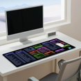thumbnail image 1 of Shortcut Keyboard, Office Desk Mat, Large Non-Slip Mouse Pad with Stitched Edges, Natural Rubber, 1 Count, 1 of 3