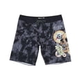 thumbnail image 1 of Shortest Straw Mid Length Boardshorts [Black], 1 of 3