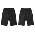 thumbnail image 1 of Shorts Boys Black Cargo Shorts Drawstring Elastic Waist Athletic Shorts Boy Summer Clothes Beach Shorts 13-14 Years, 1 of 2
