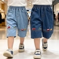 thumbnail image 1 of Shorts Boys Kids Car Print Shorts Soft Breathable Loose Fit Knee Length Dark Blue 3-4Y, 1 of 6