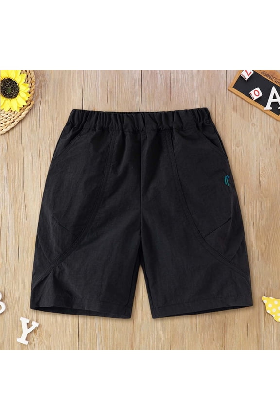 Shorts Boys Size 2-3Y Kids Solid Mountain Style Shorts Loose Fit