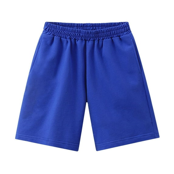 Shorts Boys Solid Straight Leg Regular Pull On Summer Shorts Boys Shorts Size 8-9 Years Boys Fashion