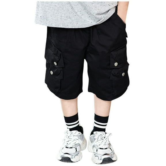 Shorts Boys Straight Leg Regular Cargo Shorts Pull-On Toddler Boy Summer Clothes Boys 3-4 Years Clothes Boys Fashion
