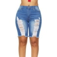 thumbnail image 1 of Shorts Denim Jeans Acid Washed Blue Active Wear for Summer Juniors Size 15, 1 of 4