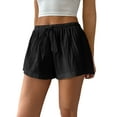 thumbnail image 1 of Shorts For Women Basic Striped Loose Fitting Shorts with Drawstring, 1 of 7