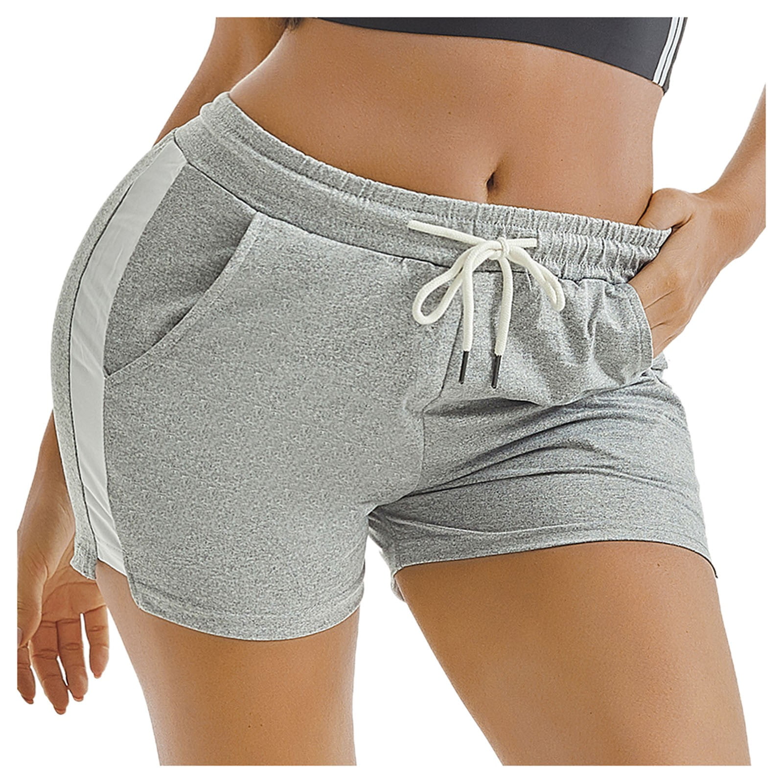 Women Summer Breathable Sweatproof Elastic Sports Shorts Running