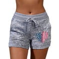 thumbnail image 1 of Shorts For Women Fashion Women Casual Sports Shorts Independence Day Butterfly Print Print Elastic Short Yoga Pants, 1 of 6