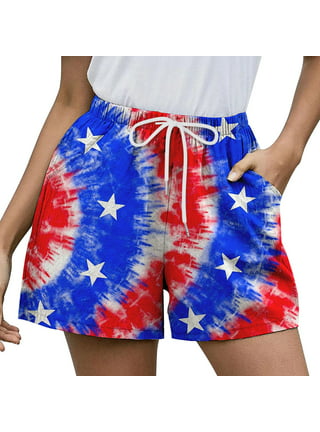 YWDJ Fourth of July Denim Booty Shorts for Women Pocket