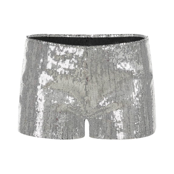 Shorts For Women Leopard Print Sequins High Waist Tight Shorts