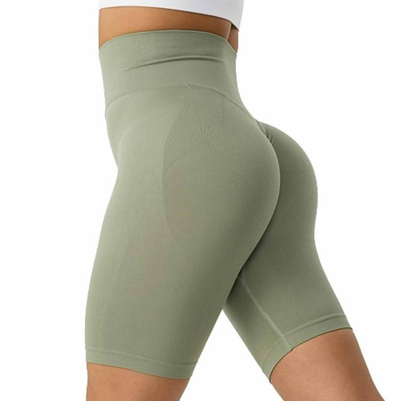 Shorts For Women Sevevn Women's High Waisted Hip Lifting Fitness Yoga Shorts Biker Shorts