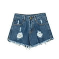 thumbnail image 1 of Shorts For Women Summer Jeans Shorts For Women Plus Size Hem Ripped Denim Shorts Going Out Shorts Shorts, 1 of 3