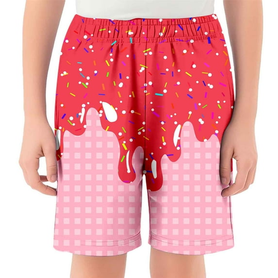 Shorts Girls Casual Straight Leg Pull-On Travel Pants Girls Soccer Shorts 5-6 Years