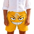thumbnail image 1 of Shorts Girls Size 7-8Y Kids Smirk Face Print Drawstring Swim Shorts, 1 of 7