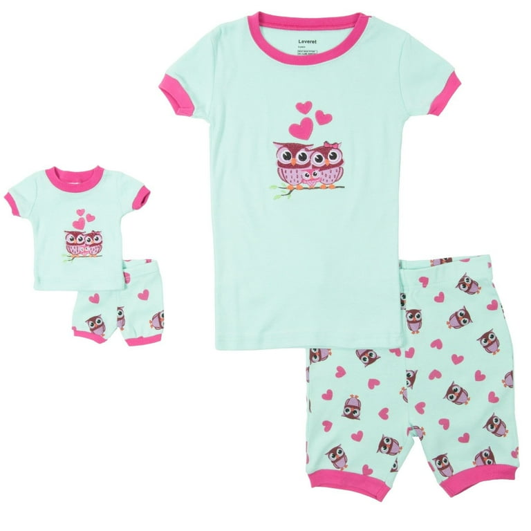 American girl doll letric matching pajamas