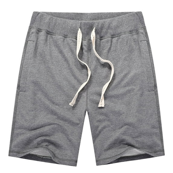 Shorts Men All Cotton Loose Sports Shorts With Five Piece Waist And Drawstring Casual Shorts For Shorts for Men Gray M